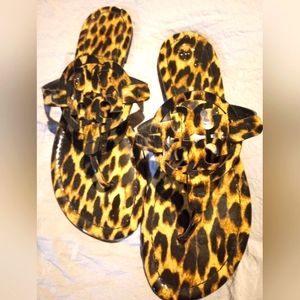 Tory Burch Leopard Miller Sandals